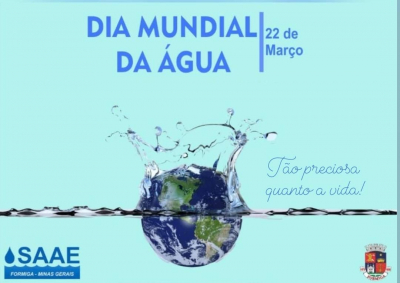 Dia 22 de março, dia mundial da água!